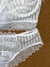 Conjunto Sofia Tule Listrado - Branco - comprar online