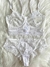 Conjunto Sofia Tule Listrado - Branco