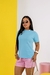 T-shirt Gola alta Bordada