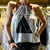 REMERA CUSTOM - ROCKER GRIS - TRIANGULOS
