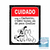 Placa Decorativa Cuidado Com o Cão e Com o Gato Sinalize - comprar online