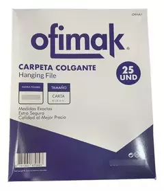 PENDAFLEX CAJA DE 25 UIDADES TAMAÑO CARTA