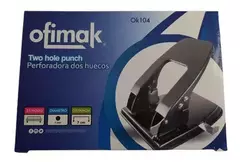 PERFORADORA DE 2 HUECOS 7cm 25 HOJAS