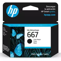 TINTA HP667 NEGRA