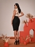 Saia midi com cinto - loja online