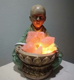 Lámpara de sal Buda