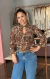 BLUSA SEDA ESTAMPA FOLHAS - comprar online
