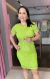 VESTIDO PAETÊ DUPLO SENTIO VERDE LIMÃO