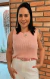 BLUSA TRICOT SEM MANGA AMÍZIA - Mira Chica