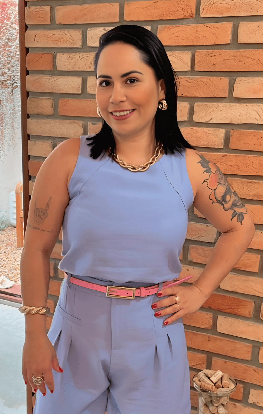 BLUSA REGATA VISCOSE DECOTE REDONDO AMÍZIA