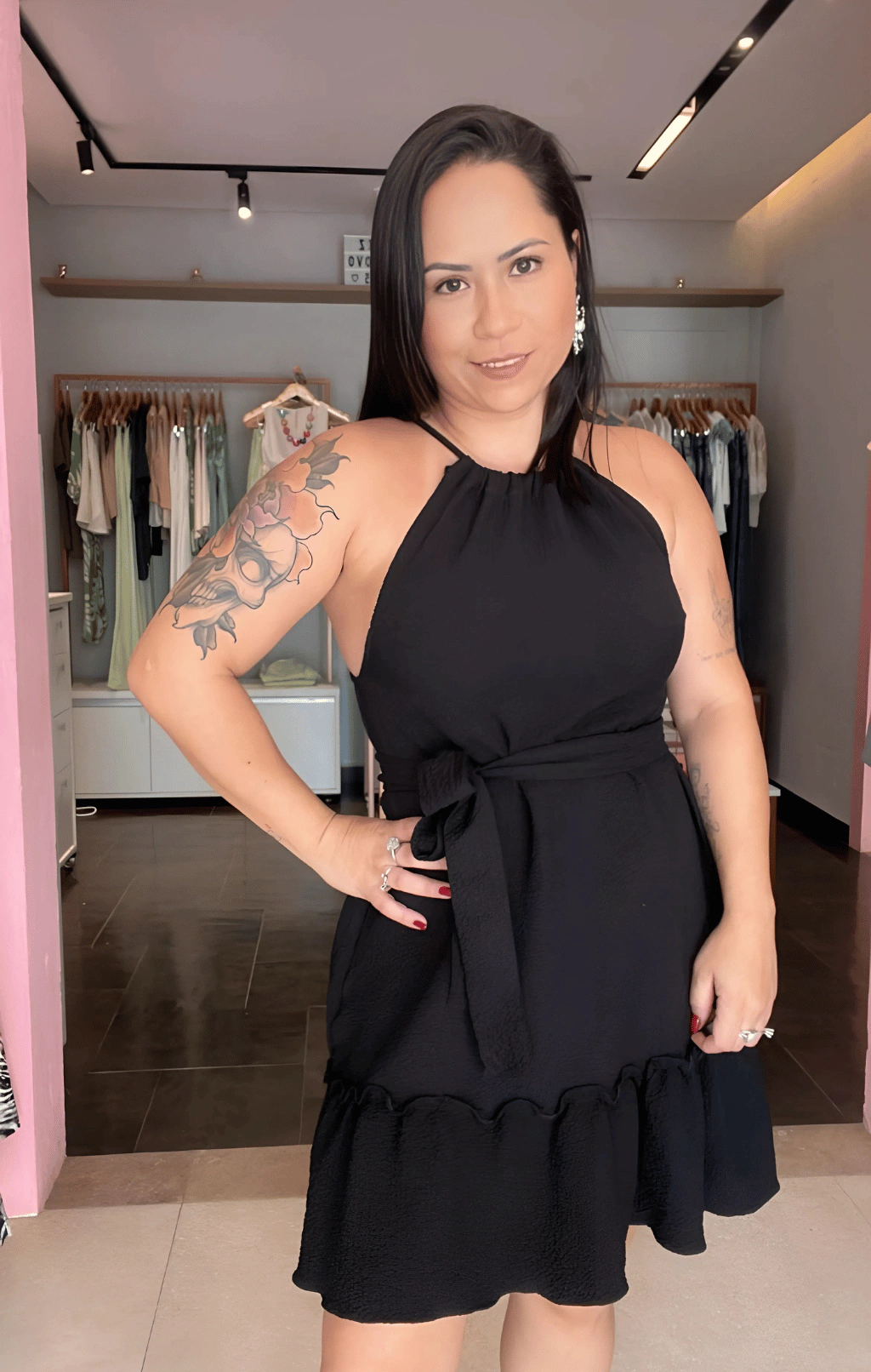 VESTIDOS CURTO DE ALÇA