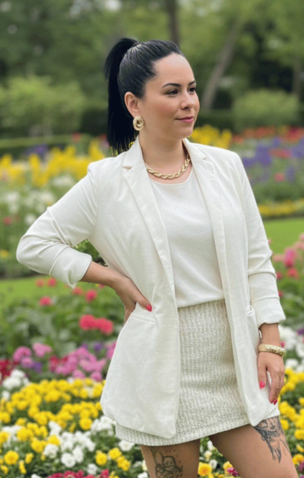 BLAZER ALGODÃO OFF-WHITE