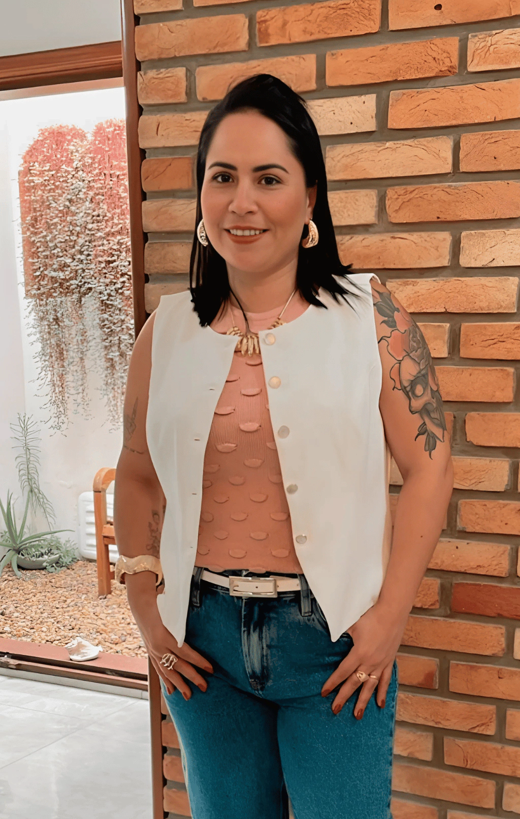 COLETE ALFAIATARIA GOLA REDONDA AMÍZIA