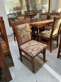 Silla Faustina - Chenille BEIGE CON FIRULETE X2 en internet