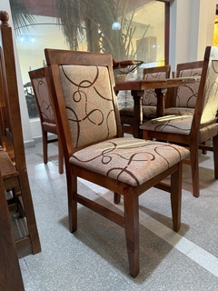 Silla Faustina - Chenille BEIGE CON FIRULETE X2 - comprar online