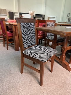 Silla Faustina - Chenille acebrada negra X2 - comprar online
