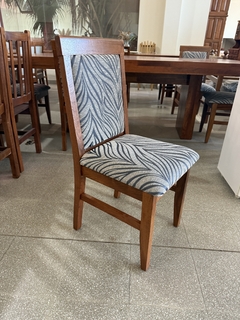 Silla Faustina - Chenille acebrada gris X2 - comprar online