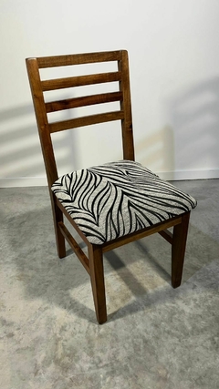 SILLA OLIVIA - CHENILLE ASEBRADA X2 - comprar online
