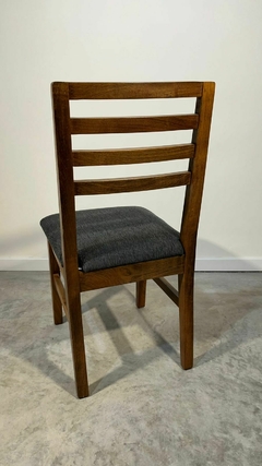 SILLA OLIVIA - CHENILLE GRIS TOPO X2 - Muebleria El Pucho