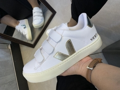 Vert Branco/Dourado Velcro - loja online