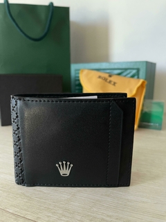BILLETERA ROLEX BLACK 6182