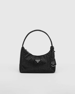 Cartera Prada Satin mini-bag with crystals - comprar online