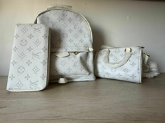SET LOUIS VUITTON MOCHILA DISCOVERY TAIGA, MONOGRAM Y ZIPPY WALLET
