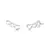 Brinco de Prata 925 Ear Cuff 3 Corações - comprar online