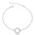 Pulseira Círculo Cravejado Vazado de Prata 925 - comprar online