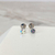 Labret corazon de cristal titanio
