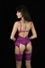 736 - Body em Tule e Renda com Liga e Persex Largo - SENSUALIZE - comprar online