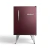 Heladera Whirlpool Retro Marsala Vino 76 Lts Freezer Integrado WRA08MGDIM