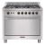 Cocina Barbacoa 90cm Multigas 5 Hornallas - B-90 Le