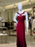 VESTIDO DE FESTA LONGO COM TRANSPARÊNCIA E GUIPIR