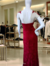 VESTIDO DE FESTA LONGO COM TRANSPARÊNCIA E GUIPIR na internet
