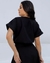 Blusa de Linho Gola V com Detalhes na manga na internet