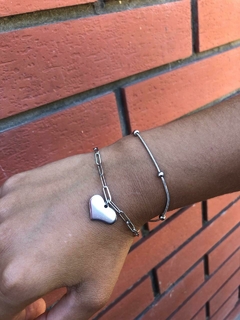 Pulsera Doble Dije Corazon