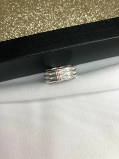 Anillos Acero Blanco - Malva Shop