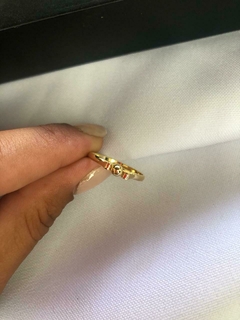 Anillo Acero Dorado