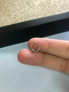 Piercing BCR torzado Plateado