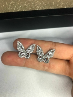 Aritos Mariposas Strass Fantasia