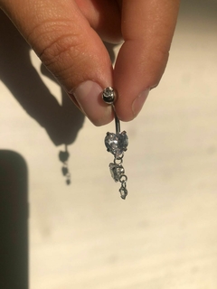Piercing Ombligo Corazon Colgante