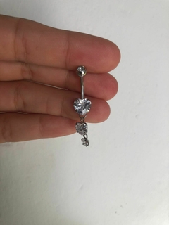 Piercing Ombligo Corazon Colgante - comprar online