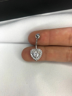 Piercing Ombligo Cubic Corazon