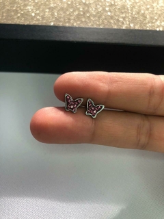 Abridor Mariposa Strass Rosa