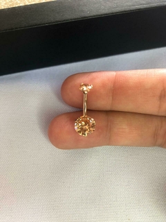 Piercing Ombligo Dorado Strass