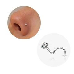 Piercing Nostril Strass Curvo