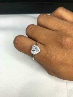 Anillo Cubic Corazon