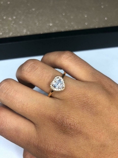 Anillo Cubic Corazon