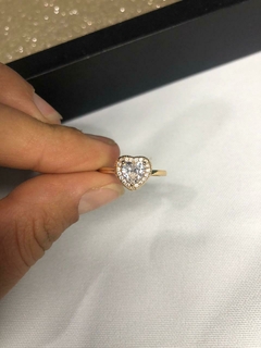 Anillo Cubic Corazon - comprar online